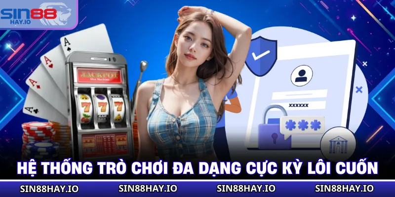 Đăng Nhập SIN88 Hệ thống trò chơi đa dạng cực kỳ lôi cuốn